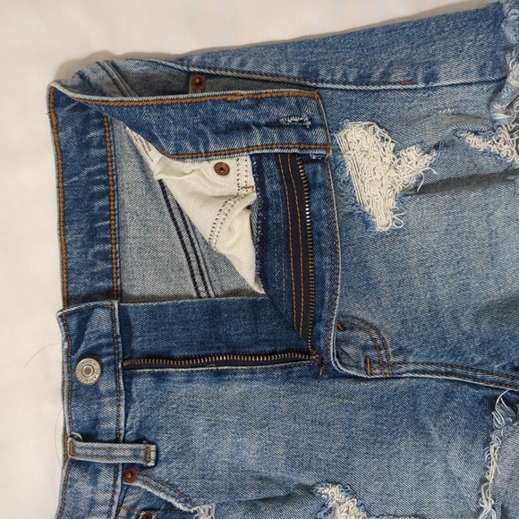 Abercrombie & Fitch Blue Jean Shorts - Picture 8 of 13
